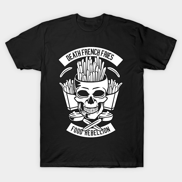 Death French Fries T-Shirt by Hudkins